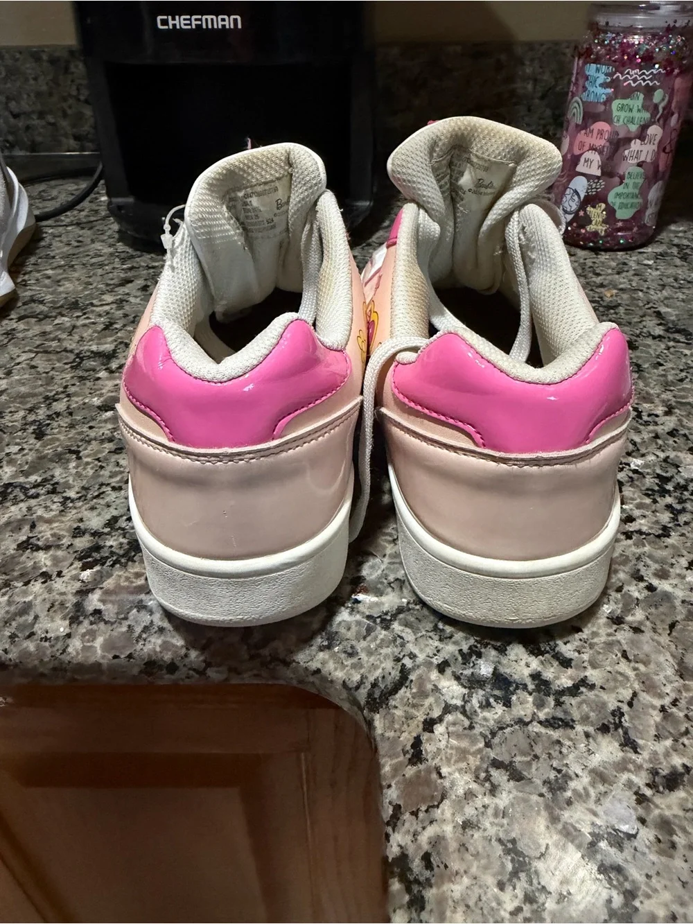 Barbie Pink Floral Logo Low-Top Sneakers